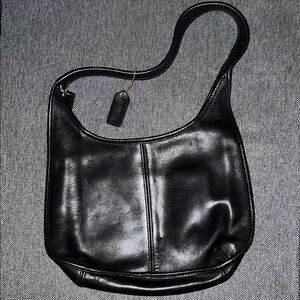 Coach Black Leather Shoulder Bag
